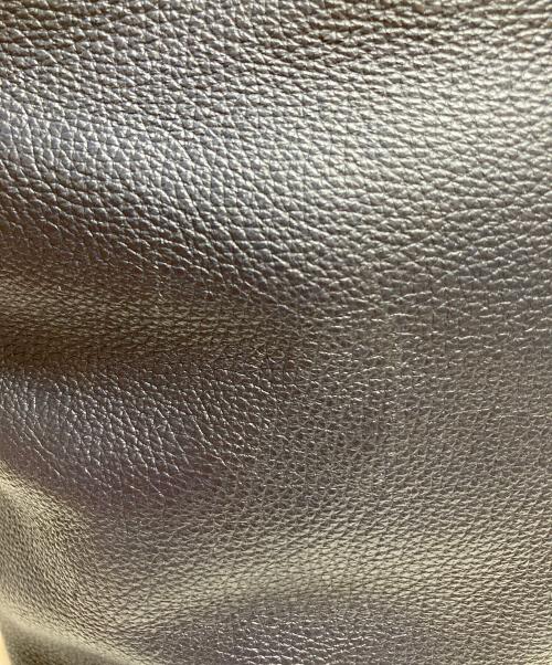 STEFANOMANO（ステファノマーノ）STEFANOMANO (ステファノマーノ) レザートートバッグ ネイビーの古着・服飾アイテム