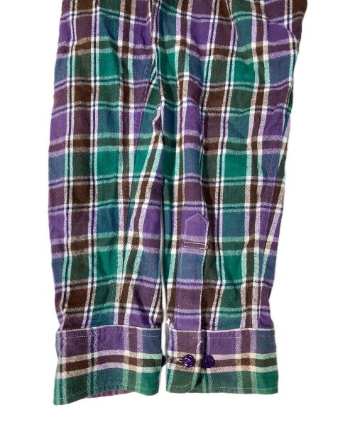 A BATHING APE（アベイシングエイプ）A BATHING APE (アベイシングエイプ) チェックネルシャツ グリーン サイズ:XLの古着・服飾アイテム