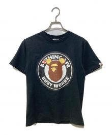BAPE BY A BATHING APE×MEDICOM TOY（ベイプバイアベイシングエイプ×メディコムトイ）の古着「ABC CAMO BE@R BUSY WORKS TEE」｜ブラック