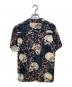 JAPANESE CLASSIC SCRIPT (ジャパニーズ クラシック スクリプト) 花柄シルクシャツ ブラック サイズ:S：5000円