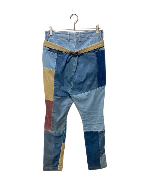 KAPITAL（キャピタル）KAPITAL (キャピタル) パッチワークピエロパンツ インディゴ サイズ:Sの古着・服飾アイテム