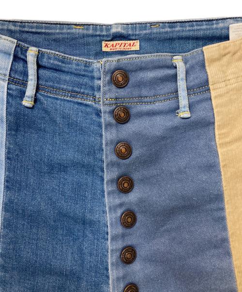 KAPITAL（キャピタル）KAPITAL (キャピタル) パッチワークピエロパンツ インディゴ サイズ:Sの古着・服飾アイテム