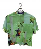 HeRIN.CYEヘリンドットサイ）の古着「FLOWER BLOOM Tee」｜グリーン