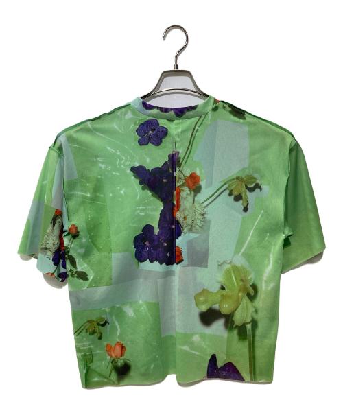 HeRIN.CYE（ヘリンドットサイ）HeRIN.CYE (ヘリンドットサイ) FLOWER BLOOM Tee グリーン サイズ:FREEの古着・服飾アイテム