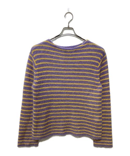 BACCA（バッカ）BACCA (バッカ) モヘヤ バスクボーダーニット パープル サイズ:Sの古着・服飾アイテム