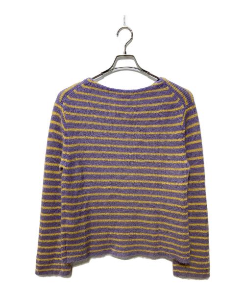 BACCA（バッカ）BACCA (バッカ) モヘヤ バスクボーダーニット パープル サイズ:Sの古着・服飾アイテム