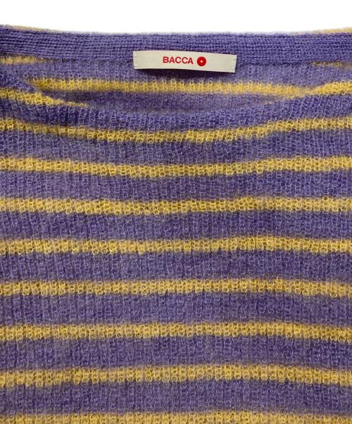 BACCA（バッカ）BACCA (バッカ) モヘヤ バスクボーダーニット パープル サイズ:Sの古着・服飾アイテム