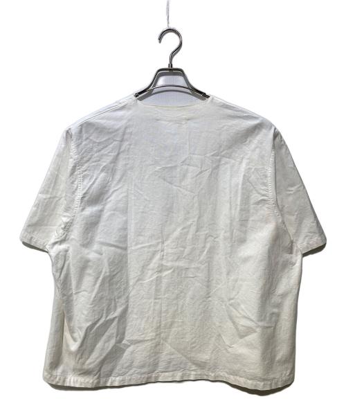 digawel（ディガウェル）DIGAWEL (ディガウェル) コットンスキッパーシャツ ホワイト サイズ:SIZE1の古着・服飾アイテム