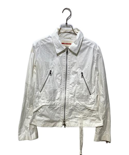 PRADA SPORTS（プラダスポーツ）PRADA SPORTS (プラダスポーツ) テクニカルマルチジップジャケット ホワイト サイズ:44の古着・服飾アイテム