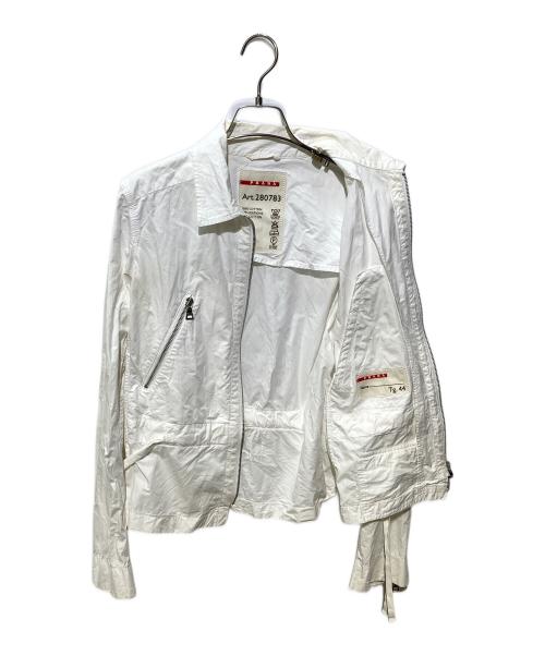 PRADA SPORTS（プラダスポーツ）PRADA SPORTS (プラダスポーツ) テクニカルマルチジップジャケット ホワイト サイズ:44の古着・服飾アイテム