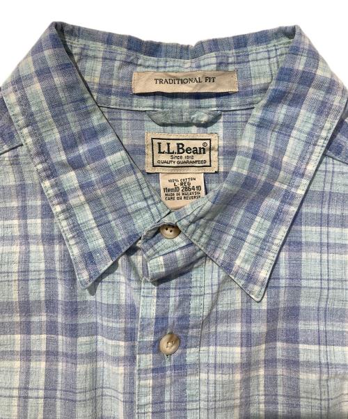 L.L.Bean（エルエルビーン）L.L.Bean (エルエルビーン) チェックシャツ ブルー サイズ:Lの古着・服飾アイテム