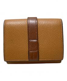LOEWE（ロエベ）の古着「トライフォールド ウォレット」｜ブラウン