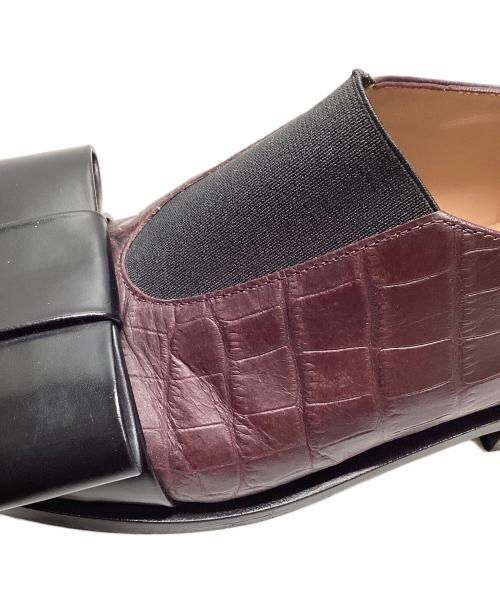 MARNI（マルニ）MARNI (マルニ) 2マテリアルリボンローファー ボルドー サイズ:SIZE35の古着・服飾アイテム