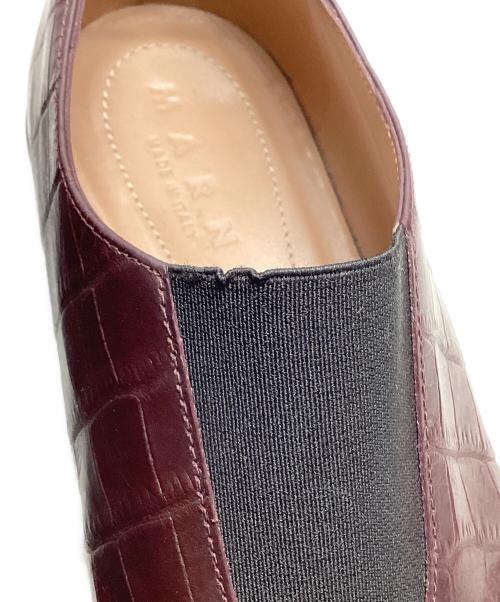MARNI（マルニ）MARNI (マルニ) 2マテリアルリボンローファー ボルドー サイズ:SIZE35の古着・服飾アイテム