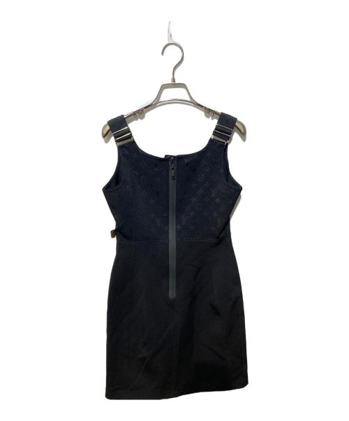 LOUIS VUITTON（ルイ ヴィトン）LOUIS VUITTON (ルイ ヴィトン) バックジップモノグラムワンピース ブラック サイズ:38の古着・服飾アイテム