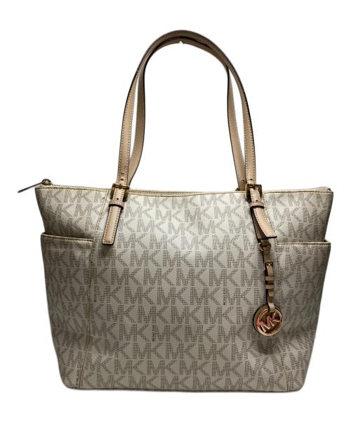 MICHAEL KORS（マイケルコース）MICHAEL KORS (マイケルコース) JET SET ITEM LG EW TZ TOTE アイボリーの古着・服飾アイテム