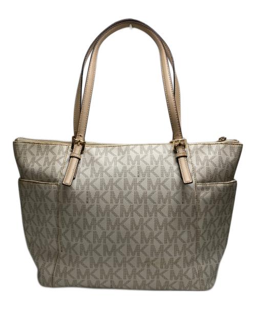 MICHAEL KORS（マイケルコース）MICHAEL KORS (マイケルコース) JET SET ITEM LG EW TZ TOTE アイボリーの古着・服飾アイテム