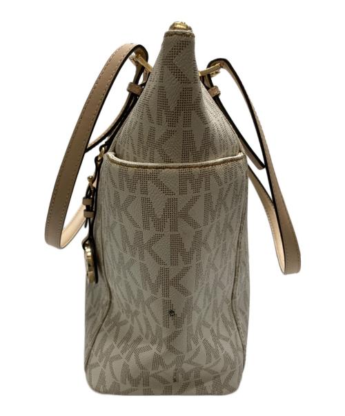 MICHAEL KORS（マイケルコース）MICHAEL KORS (マイケルコース) JET SET ITEM LG EW TZ TOTE アイボリーの古着・服飾アイテム