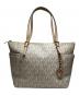 MICHAEL KORS（マイケルコース）の古着「JET SET ITEM LG EW TZ TOTE」｜アイボリー