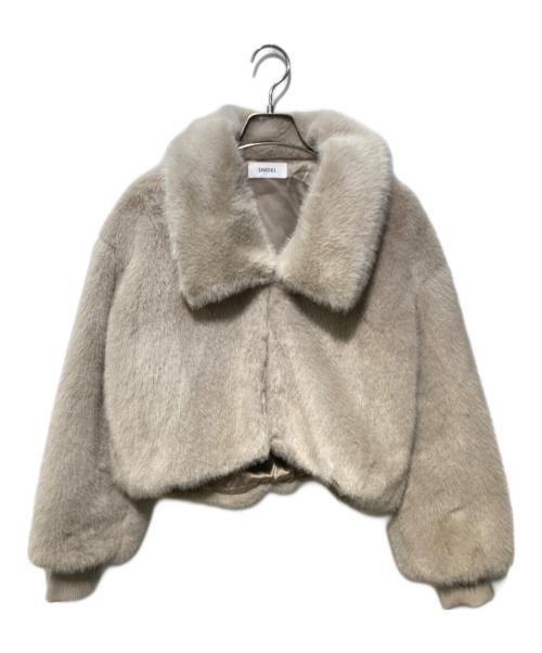 Snidel（スナイデル）Snidel (スナイデル) エコファーショートジャケット アイボリー サイズ:SIZE Freeの古着・服飾アイテム