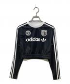 adidasアディダス）の古着「W SOCCER LS CROP」｜ブラック