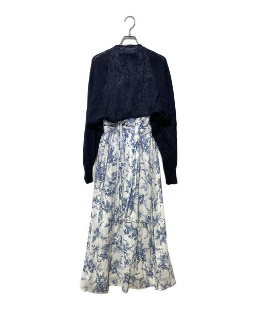 Snidel（スナイデル）Snidel (スナイデル) アメスリワンピ×ボレロカーデセット ネイビー サイズ:SIZE1の古着・服飾アイテム