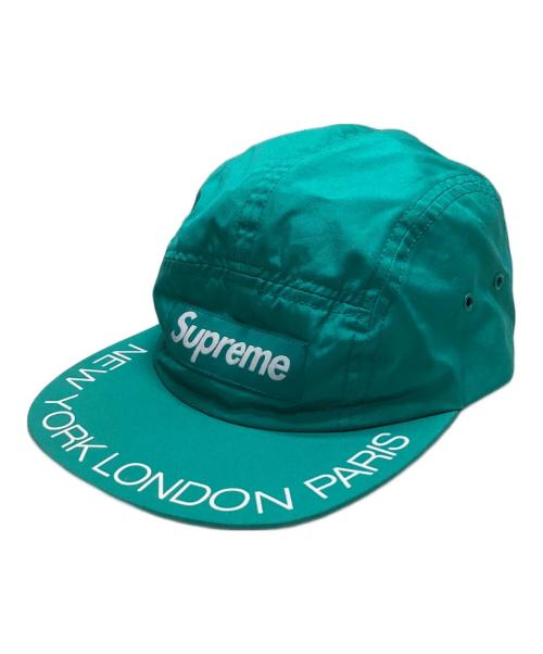 SUPREME（シュプリーム）Supreme (シュプリーム) Visor Print Camp Cap グリーンの古着・服飾アイテム