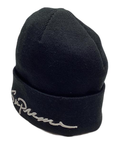 SUPREME（シュプリーム）Supreme (シュプリーム) Classic Script Beanie ブラックの古着・服飾アイテム