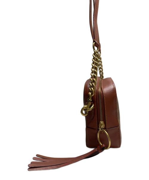 COACH（コーチ）COACH (コーチ) シグネチャーショルダーバッグ ベージュの古着・服飾アイテム