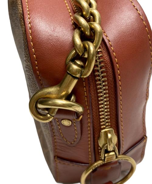 COACH（コーチ）COACH (コーチ) シグネチャーショルダーバッグ ベージュの古着・服飾アイテム