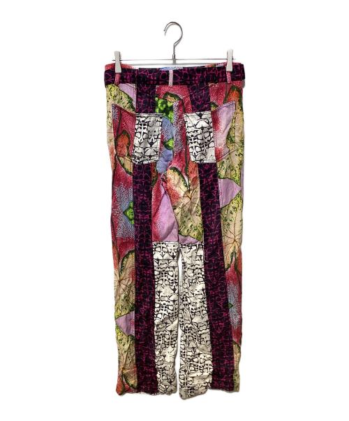 Desigual（デシグアル）Desigual (デシグアル) パッチ付きフルイドパンツ ピンク サイズ:Mの古着・服飾アイテム