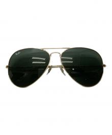 RAY-BAN（レイバン）の古着「サングラス AVIATOR LARGE METAL II」｜ゴールド×グリーン