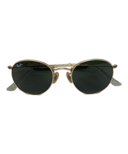 RAY-BAN（レイバン）RAY-BAN (レイバン) ラウンドサングラス ゴールド×グリーン サイズ:50□21 145の古着・服飾アイテム