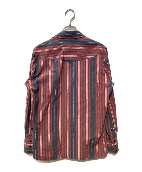 SUGAR CANE（シュガーケーン）SUGAR CANE (シュガーケーン) ストライプウエスタンシャツ レッド サイズ:Sの古着・服飾アイテム