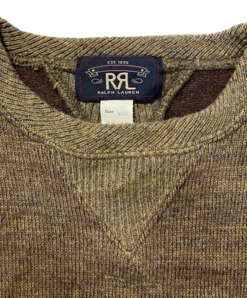 RRL（ダブルアールエル）RRL (ダブルアールエル) 両Vニットスウェット カーキ サイズ:XSの古着・服飾アイテム