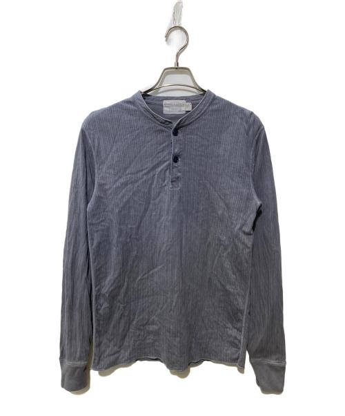 DOUBLE RL SUPPLY（ダブルアールエル）DOUBLE RL SUPPLY (ダブルアールエル) ヘンリーネックカットソー グレー サイズ:XSの古着・服飾アイテム