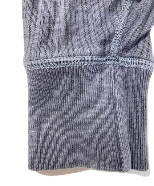DOUBLE RL SUPPLY（ダブルアールエル）DOUBLE RL SUPPLY (ダブルアールエル) ヘンリーネックカットソー グレー サイズ:XSの古着・服飾アイテム
