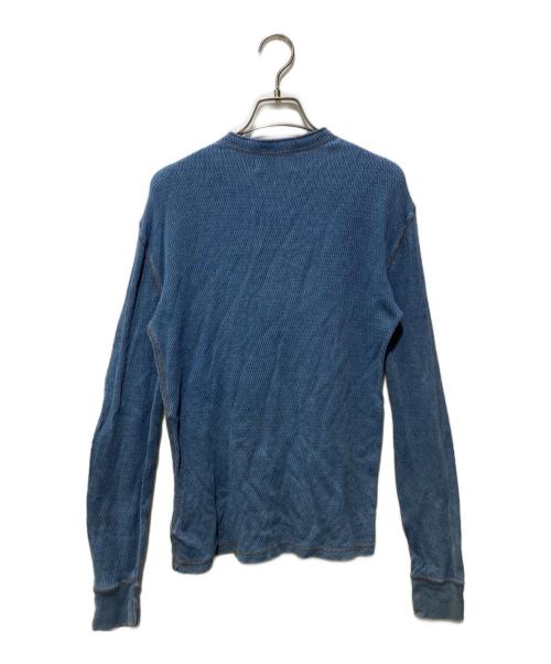 RRL（ダブルアールエル）RRL (ダブルアールエル) インディゴヘンリーネックカットソー ネイビー サイズ:xsの古着・服飾アイテム