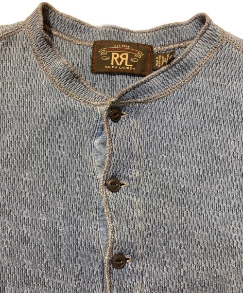 RRL（ダブルアールエル）RRL (ダブルアールエル) インディゴヘンリーネックカットソー ネイビー サイズ:xsの古着・服飾アイテム