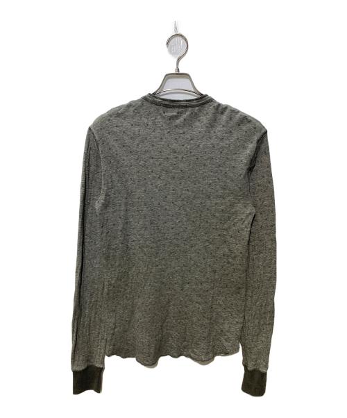 RRL（ダブルアールエル）RRL (ダブルアールエル) ヘンリーネックカットソー グレー サイズ:XSの古着・服飾アイテム