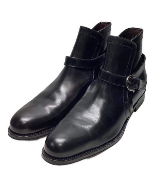 Salvatore Ferragamo（サルヴァトーレ フェラガモ）Salvatore Ferragamo (サルヴァトーレ フェラガモ) ジョッパーブーツ ブラック サイズ:7.5 2Eの古着・服飾アイテム