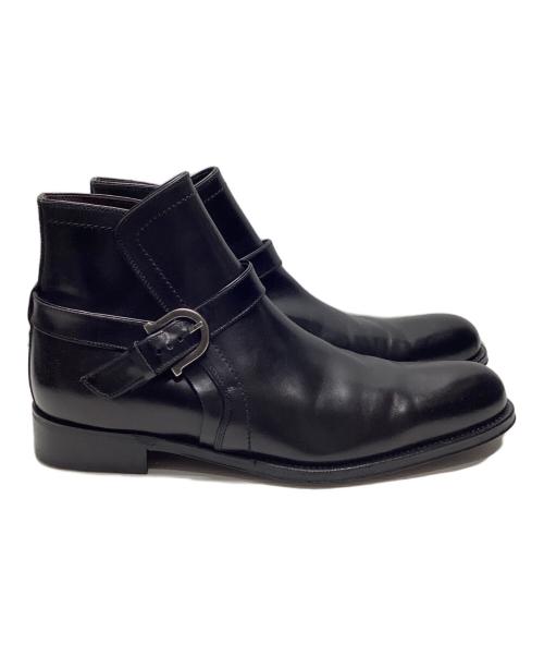 Salvatore Ferragamo（サルヴァトーレ フェラガモ）Salvatore Ferragamo (サルヴァトーレ フェラガモ) ジョッパーブーツ ブラック サイズ:7.5 2Eの古着・服飾アイテム