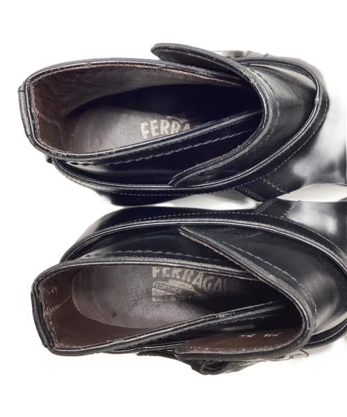 Salvatore Ferragamo（サルヴァトーレ フェラガモ）Salvatore Ferragamo (サルヴァトーレ フェラガモ) ジョッパーブーツ ブラック サイズ:7.5 2Eの古着・服飾アイテム