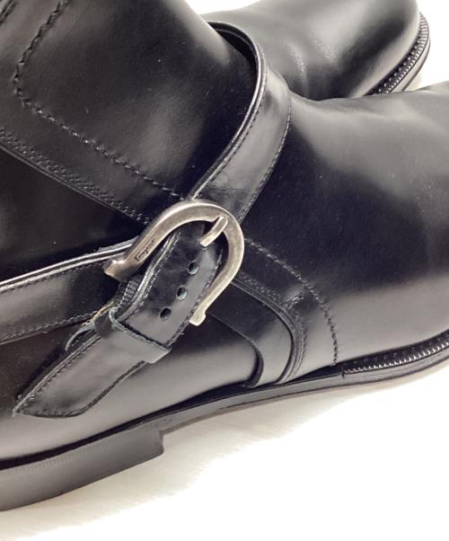 Salvatore Ferragamo（サルヴァトーレ フェラガモ）Salvatore Ferragamo (サルヴァトーレ フェラガモ) ジョッパーブーツ ブラック サイズ:7.5 2Eの古着・服飾アイテム