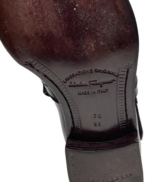 Salvatore Ferragamo（サルヴァトーレ フェラガモ）Salvatore Ferragamo (サルヴァトーレ フェラガモ) ジョッパーブーツ ブラック サイズ:7.5 2Eの古着・服飾アイテム