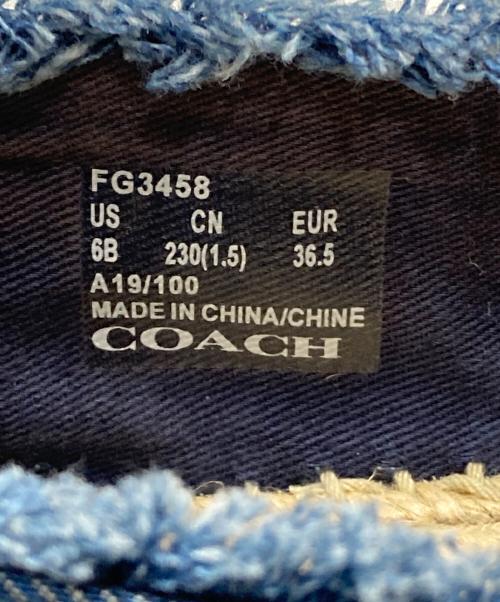 COACH（コーチ）COACH (コーチ) エスパドリーユ インディゴ サイズ:23cmの古着・服飾アイテム
