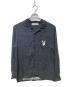 PLAY BOY BY PACSUN（プレイボーイ バイ パクサン）の古着「パイソン柄オープンカラーシャツ」｜ブラック