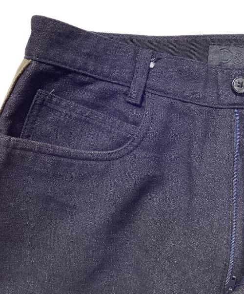 DOLCE & GABBANA（ドルチェ＆ガッバーナ）DOLCE & GABBANA (ドルチェ＆ガッバーナ) サイドラインコットンパンツ インディゴ サイズ:SIZE46の古着・服飾アイテム