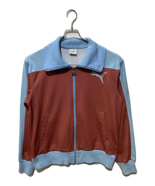 PUMA（プーマ）PUMA (プーマ) トラックジャケット ボルドー×ライトブルー サイズ:SIZE0の古着・服飾アイテム