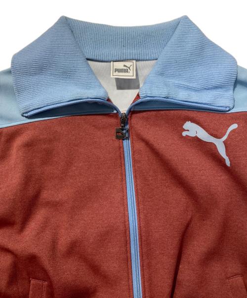 PUMA（プーマ）PUMA (プーマ) トラックジャケット ボルドー×ライトブルー サイズ:SIZE0の古着・服飾アイテム